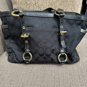 Vintage black coach bag